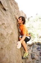 Javier Morales rock climbing in Hueco Tanks State Park and Historic Site during the Hueco Tanks Awesome Fest 2010 trip, Friday, May 21, 2010.

Filename: SRM_20100521_17520758.JPG
Aperture: f/4.0
Shutter Speed: 1/200
Body: Canon EOS-1D Mark II
Lens: Canon EF 16-35mm f/2.8 L