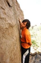 Javier Morales rock climbing in Hueco Tanks State Park and Historic Site during the Hueco Tanks Awesome Fest 2010 trip, Friday, May 21, 2010.

Filename: SRM_20100521_17524867.JPG
Aperture: f/4.0
Shutter Speed: 1/250
Body: Canon EOS-1D Mark II
Lens: Canon EF 16-35mm f/2.8 L