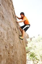 Javier Morales rock climbing in Hueco Tanks State Park and Historic Site during the Hueco Tanks Awesome Fest 2010 trip, Friday, May 21, 2010.

Filename: SRM_20100521_17533675.JPG
Aperture: f/4.0
Shutter Speed: 1/250
Body: Canon EOS-1D Mark II
Lens: Canon EF 16-35mm f/2.8 L