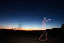 Raanan Robertson slacklining at the Hueco Rock Ranch during the Hueco Tanks Awesome Fest 2010 trip, Friday, May 21, 2010.

Filename: SRM_20100521_21412439.JPG
Aperture: f/11.0
Shutter Speed: 30/1
Body: Canon EOS-1D Mark II
Lens: Canon EF 16-35mm f/2.8 L