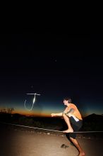 Slacklining at the Hueco Rock Ranch during the Hueco Tanks Awesome Fest 2010 trip, Friday, May 21, 2010.

Filename: SRM_20100521_21582846.JPG
Aperture: f/8.0
Shutter Speed: 30/1
Body: Canon EOS-1D Mark II
Lens: Canon EF 16-35mm f/2.8 L