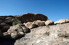 Rock climbing in Hueco Tanks State Park and Historic Site during the Hueco Tanks Awesome Fest 2010 trip, Saturday, May 22, 2010.

Filename: SRM_20100522_09505465.JPG
Aperture: f/5.6
Shutter Speed: 1/200
Body: Canon EOS-1D Mark II
Lens: Canon EF 16-35mm f/2.8 L