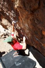 Steve Marek rock climbing in Hueco Tanks State Park and Historic Site during the Hueco Tanks Awesome Fest 2010 trip, Saturday, May 22, 2010.

Filename: SRM_20100522_12240328.JPG
Aperture: f/8.0
Shutter Speed: 1/400
Body: Canon EOS-1D Mark II
Lens: Canon EF 16-35mm f/2.8 L