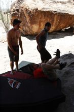 Steve Marek rock climbing in Hueco Tanks State Park and Historic Site during the Hueco Tanks Awesome Fest 2010 trip, Saturday, May 22, 2010.

Filename: SRM_20100522_13571851.JPG
Aperture: f/8.0
Shutter Speed: 1/1250
Body: Canon EOS-1D Mark II
Lens: Canon EF 16-35mm f/2.8 L