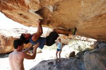 Javier Morales rock climbing in Hueco Tanks State Park and Historic Site during the Hueco Tanks Awesome Fest 2010 trip, Saturday, May 22, 2010.

Filename: SRM_20100522_14042856.JPG
Aperture: f/8.0
Shutter Speed: 1/320
Body: Canon EOS-1D Mark II
Lens: Canon EF 16-35mm f/2.8 L