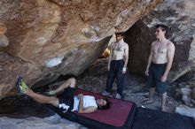 Javier Morales rock climbing in Hueco Tanks State Park and Historic Site during the Hueco Tanks Awesome Fest 2010 trip, Sunday, May 23, 2010.

Filename: SRM_20100523_19060249.JPG
Aperture: f/5.6
Shutter Speed: 1/125
Body: Canon EOS-1D Mark II
Lens: Canon EF 16-35mm f/2.8 L