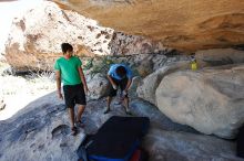 Rock climbing in Hueco Tanks State Park and Historic Site during the Hueco Tanks Awesome Fest 2010 trip, Monday, May 24, 2010.

Filename: SRM_20100524_11542993.JPG
Aperture: f/4.0
Shutter Speed: 1/640
Body: Canon EOS-1D Mark II
Lens: Canon EF 16-35mm f/2.8 L