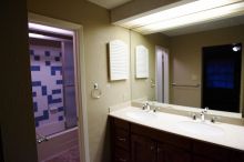 View of the double vanity in the master bath.

Filename: SRM_20101228_17494648.JPG
Aperture: f/2.8
Shutter Speed: 1/160
Body: Canon EOS-1D Mark II
Lens: Canon EF 16-35mm f/2.8 L