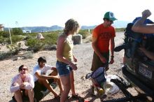 Rock climbing in Hueco Tanks State Park and Historic Site during the Hueco Tanks Awesome Fest 2.0 trip, Saturday, September 04, 2010.

Filename: SRM_20100904_09552106.JPG
Aperture: f/5.6
Shutter Speed: 1/500
Body: Canon EOS 20D
Lens: Canon EF 16-35mm f/2.8 L