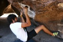 Rock climbing in Hueco Tanks State Park and Historic Site during the Hueco Tanks Awesome Fest 2.0 trip, Saturday, September 04, 2010.

Filename: SRM_20100904_11422816.JPG
Aperture: f/3.5
Shutter Speed: 1/250
Body: Canon EOS 20D
Lens: Canon EF 16-35mm f/2.8 L