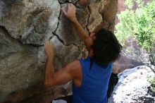 Rock climbing in Hueco Tanks State Park and Historic Site during the Hueco Tanks Awesome Fest 2.0 trip, Saturday, September 04, 2010.

Filename: SRM_20100904_13132073.JPG
Aperture: f/4.0
Shutter Speed: 1/200
Body: Canon EOS 20D
Lens: Canon EF 16-35mm f/2.8 L