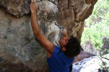 Rock climbing in Hueco Tanks State Park and Historic Site during the Hueco Tanks Awesome Fest 2.0 trip, Saturday, September 04, 2010.

Filename: SRM_20100904_13132675.JPG
Aperture: f/4.0
Shutter Speed: 1/200
Body: Canon EOS 20D
Lens: Canon EF 16-35mm f/2.8 L