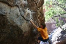 Rock climbing in Hueco Tanks State Park and Historic Site during the Hueco Tanks Awesome Fest 2.0 trip, Saturday, September 04, 2010.

Filename: SRM_20100904_13172578.JPG
Aperture: f/4.0
Shutter Speed: 1/200
Body: Canon EOS 20D
Lens: Canon EF 16-35mm f/2.8 L