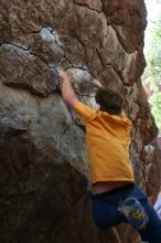 Rock climbing in Hueco Tanks State Park and Historic Site during the Hueco Tanks Awesome Fest 2.0 trip, Saturday, September 04, 2010.

Filename: SRM_20100904_13174782.JPG
Aperture: f/4.0
Shutter Speed: 1/200
Body: Canon EOS 20D
Lens: Canon EF 16-35mm f/2.8 L