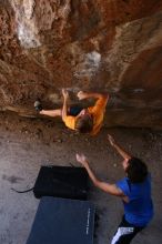 Rock climbing in Hueco Tanks State Park and Historic Site during the Hueco Tanks Awesome Fest 2.0 trip, Saturday, September 04, 2010.

Filename: SRM_20100904_13294296.JPG
Aperture: f/4.0
Shutter Speed: 1/400
Body: Canon EOS 20D
Lens: Canon EF 16-35mm f/2.8 L