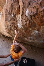 Rock climbing in Hueco Tanks State Park and Historic Site during the Hueco Tanks Awesome Fest 2.0 trip, Saturday, September 04, 2010.

Filename: SRM_20100904_13312209.JPG
Aperture: f/4.0
Shutter Speed: 1/400
Body: Canon EOS 20D
Lens: Canon EF 16-35mm f/2.8 L