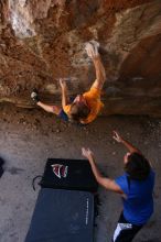 Rock climbing in Hueco Tanks State Park and Historic Site during the Hueco Tanks Awesome Fest 2.0 trip, Saturday, September 04, 2010.

Filename: SRM_20100904_13364010.JPG
Aperture: f/4.0
Shutter Speed: 1/400
Body: Canon EOS 20D
Lens: Canon EF 16-35mm f/2.8 L