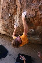 Rock climbing in Hueco Tanks State Park and Historic Site during the Hueco Tanks Awesome Fest 2.0 trip, Saturday, September 04, 2010.

Filename: SRM_20100904_13365215.JPG
Aperture: f/4.0
Shutter Speed: 1/400
Body: Canon EOS 20D
Lens: Canon EF 16-35mm f/2.8 L