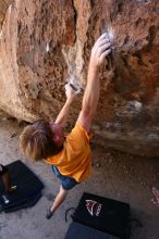 Rock climbing in Hueco Tanks State Park and Historic Site during the Hueco Tanks Awesome Fest 2.0 trip, Saturday, September 04, 2010.

Filename: SRM_20100904_13365217.JPG
Aperture: f/4.0
Shutter Speed: 1/400
Body: Canon EOS 20D
Lens: Canon EF 16-35mm f/2.8 L