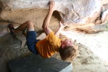 Rock climbing in Hueco Tanks State Park and Historic Site during the Hueco Tanks Awesome Fest 2.0 trip, Saturday, September 04, 2010.

Filename: SRM_20100904_15005533.JPG
Aperture: f/2.8
Shutter Speed: 1/200
Body: Canon EOS 20D
Lens: Canon EF 16-35mm f/2.8 L