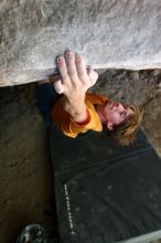 Rock climbing in Hueco Tanks State Park and Historic Site during the Hueco Tanks Awesome Fest 2.0 trip, Saturday, September 04, 2010.

Filename: SRM_20100904_15023138.JPG
Aperture: f/2.8
Shutter Speed: 1/200
Body: Canon EOS 20D
Lens: Canon EF 16-35mm f/2.8 L