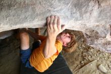 Rock climbing in Hueco Tanks State Park and Historic Site during the Hueco Tanks Awesome Fest 2.0 trip, Saturday, September 04, 2010.

Filename: SRM_20100904_15023841.JPG
Aperture: f/2.8
Shutter Speed: 1/200
Body: Canon EOS 20D
Lens: Canon EF 16-35mm f/2.8 L