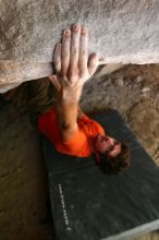 Rock climbing in Hueco Tanks State Park and Historic Site during the Hueco Tanks Awesome Fest 2.0 trip, Saturday, September 04, 2010.

Filename: SRM_20100904_15033946.JPG
Aperture: f/2.8
Shutter Speed: 1/200
Body: Canon EOS 20D
Lens: Canon EF 16-35mm f/2.8 L