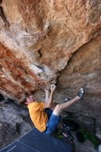 Rock climbing in Hueco Tanks State Park and Historic Site during the Hueco Tanks Awesome Fest 2.0 trip, Saturday, September 04, 2010.

Filename: SRM_20100904_15150360.JPG
Aperture: f/4.0
Shutter Speed: 1/400
Body: Canon EOS 20D
Lens: Canon EF 16-35mm f/2.8 L