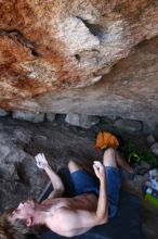 Rock climbing in Hueco Tanks State Park and Historic Site during the Hueco Tanks Awesome Fest 2.0 trip, Saturday, September 04, 2010.

Filename: SRM_20100904_15230869.JPG
Aperture: f/4.0
Shutter Speed: 1/400
Body: Canon EOS 20D
Lens: Canon EF 16-35mm f/2.8 L