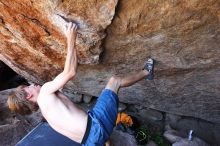 Rock climbing in Hueco Tanks State Park and Historic Site during the Hueco Tanks Awesome Fest 2.0 trip, Saturday, September 04, 2010.

Filename: SRM_20100904_15344091.JPG
Aperture: f/4.0
Shutter Speed: 1/400
Body: Canon EOS 20D
Lens: Canon EF 16-35mm f/2.8 L