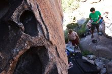 Rock climbing in Hueco Tanks State Park and Historic Site during the Hueco Tanks Awesome Fest 2.0 trip, Sunday, September 05, 2010.

Filename: SRM_20100905_11581833.JPG
Aperture: f/5.6
Shutter Speed: 1/250
Body: Canon EOS 20D
Lens: Canon EF 16-35mm f/2.8 L