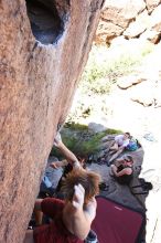 Rock climbing in Hueco Tanks State Park and Historic Site during the Hueco Tanks Awesome Fest 2.0 trip, Sunday, September 05, 2010.

Filename: SRM_20100905_12064855.JPG
Aperture: f/5.6
Shutter Speed: 1/500
Body: Canon EOS 20D
Lens: Canon EF 16-35mm f/2.8 L