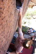 Rock climbing in Hueco Tanks State Park and Historic Site during the Hueco Tanks Awesome Fest 2.0 trip, Sunday, September 05, 2010.

Filename: SRM_20100905_12120464.JPG
Aperture: f/5.6
Shutter Speed: 1/500
Body: Canon EOS 20D
Lens: Canon EF 16-35mm f/2.8 L