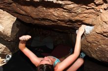 Rock climbing in Hueco Tanks State Park and Historic Site during the Hueco Tanks Awesome Fest 2.0 trip, Sunday, September 05, 2010.

Filename: SRM_20100905_14000276.JPG
Aperture: f/8.0
Shutter Speed: 1/250
Body: Canon EOS 20D
Lens: Canon EF 16-35mm f/2.8 L