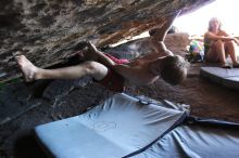 Rock climbing in Hueco Tanks State Park and Historic Site during the Hueco Tanks Awesome Fest 2.0 trip, Sunday, September 05, 2010.

Filename: SRM_20100905_16140844.JPG
Aperture: f/2.8
Shutter Speed: 1/200
Body: Canon EOS 20D
Lens: Canon EF 16-35mm f/2.8 L