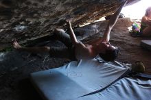 Rock climbing in Hueco Tanks State Park and Historic Site during the Hueco Tanks Awesome Fest 2.0 trip, Sunday, September 05, 2010.

Filename: SRM_20100905_16192363.JPG
Aperture: f/2.8
Shutter Speed: 1/200
Body: Canon EOS 20D
Lens: Canon EF 16-35mm f/2.8 L