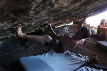 Rock climbing in Hueco Tanks State Park and Historic Site during the Hueco Tanks Awesome Fest 2.0 trip, Sunday, September 05, 2010.

Filename: SRM_20100905_16192664.JPG
Aperture: f/2.8
Shutter Speed: 1/200
Body: Canon EOS 20D
Lens: Canon EF 16-35mm f/2.8 L