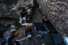 Rock climbing in Hueco Tanks State Park and Historic Site during the Hueco Tanks Awesome Fest 2.0 trip, Sunday, September 05, 2010.

Filename: SRM_20100905_19085703.JPG
Aperture: f/4.0
Shutter Speed: 1/200
Body: Canon EOS 20D
Lens: Canon EF 16-35mm f/2.8 L