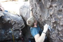 Rock climbing in Hueco Tanks State Park and Historic Site during the Hueco Tanks Awesome Fest 2.0 trip, Sunday, September 05, 2010.

Filename: SRM_20100905_19145033.JPG
Aperture: f/4.0
Shutter Speed: 1/200
Body: Canon EOS 20D
Lens: Canon EF 16-35mm f/2.8 L