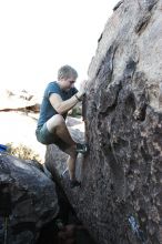 Rock climbing in Hueco Tanks State Park and Historic Site during the Hueco Tanks Awesome Fest 2.0 trip, Sunday, September 05, 2010.

Filename: SRM_20100905_19150640.JPG
Aperture: f/5.6
Shutter Speed: 1/250
Body: Canon EOS 20D
Lens: Canon EF 16-35mm f/2.8 L