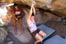 Rock climbing in Hueco Tanks State Park and Historic Site during the Hueco Tanks Awesome Fest 2.0 trip, Monday, September 06, 2010.

Filename: SRM_20100906_11465308.JPG
Aperture: f/4.0
Shutter Speed: 1/160
Body: Canon EOS 20D
Lens: Canon EF 16-35mm f/2.8 L