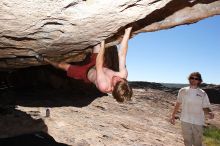 Rock climbing in Hueco Tanks State Park and Historic Site during the Hueco Tanks Awesome Fest 2.0 trip, Monday, September 06, 2010.

Filename: SRM_20100906_12164024.JPG
Aperture: f/10.0
Shutter Speed: 1/250
Body: Canon EOS 20D
Lens: Canon EF 16-35mm f/2.8 L