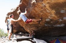 Rock climbing in Hueco Tanks State Park and Historic Site during the Hueco Tanks Awesome Fest 2.0 trip, Monday, September 06, 2010.

Filename: SRM_20100906_12461432.JPG
Aperture: f/5.6
Shutter Speed: 1/800
Body: Canon EOS 20D
Lens: Canon EF 16-35mm f/2.8 L