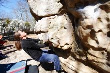 Bouldering in the southeast during Spring Break 2013.

Filename: SRM_20130312_11110803.JPG
Aperture: f/4.0
Shutter Speed: 1/2500
Body: Canon EOS-1D Mark II
Lens: Canon EF 16-35mm f/2.8 L