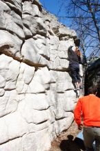 Bouldering in the southeast during Spring Break 2013.

Filename: SRM_20130312_13152860.JPG
Aperture: f/8.0
Shutter Speed: 1/640
Body: Canon EOS-1D Mark II
Lens: Canon EF 16-35mm f/2.8 L