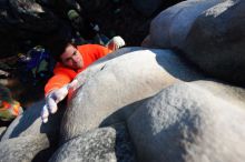 Bouldering in the southeast during Spring Break 2013.

Filename: SRM_20130312_16040022.JPG
Aperture: f/4.0
Shutter Speed: 1/2500
Body: Canon EOS-1D Mark II
Lens: Canon EF 16-35mm f/2.8 L