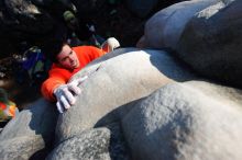 Bouldering in the southeast during Spring Break 2013.

Filename: SRM_20130312_16040224.JPG
Aperture: f/4.0
Shutter Speed: 1/2500
Body: Canon EOS-1D Mark II
Lens: Canon EF 16-35mm f/2.8 L