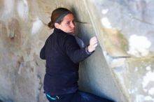 Bouldering in the southeast during Spring Break 2013.

Filename: SRM_20130313_13331444.JPG
Aperture: f/2.0
Shutter Speed: 1/1250
Body: Canon EOS-1D Mark II
Lens: Canon EF 85mm f/1.2 L II