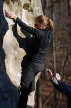 Bouldering in the southeast during Spring Break 2013.

Filename: SRM_20130313_17065662.JPG
Aperture: f/2.8
Shutter Speed: 1/1250
Body: Canon EOS-1D Mark II
Lens: Canon EF 85mm f/1.2 L II