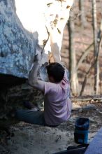 Bouldering in the southeast during Spring Break 2013.

Filename: SRM_20130313_17082067.JPG
Aperture: f/2.8
Shutter Speed: 1/1600
Body: Canon EOS-1D Mark II
Lens: Canon EF 85mm f/1.2 L II